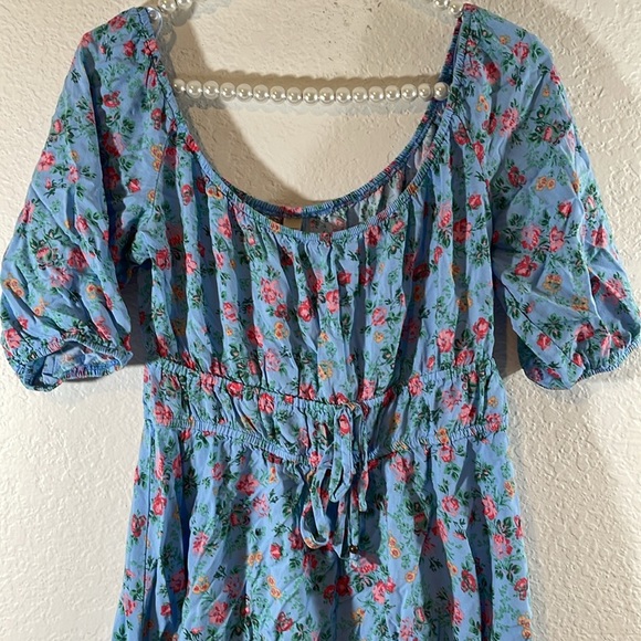 BEBOP Juniors Womens Floral Elbow Sleeves Romper Medium Size Medium - Picture 3 of 10